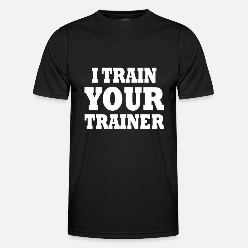 I train your trainer - Männer Funktions-T-Shirt - Schwarz