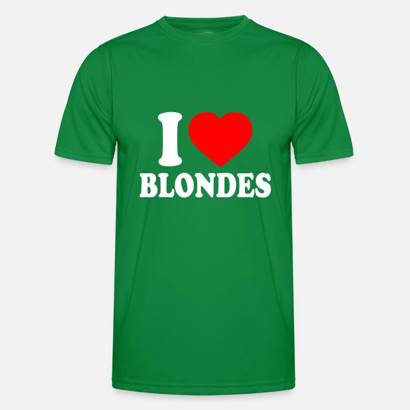 I love blondes Männer Funktions-T-Shirt