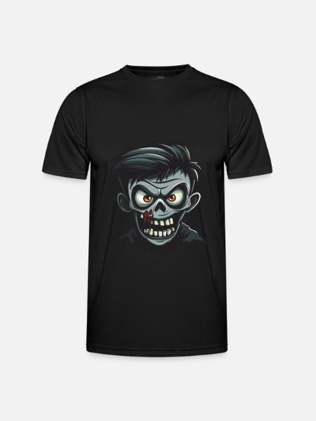 Zombie Halloween Comic - Männer Funktions-T-Shirt - Schwarz