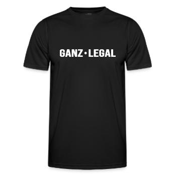 Legal undercover Punk chill out Freiheit - Männer Funktions-T-Shirt - Schwarz - Vorne - AI Model Male 178 dark (178cm)