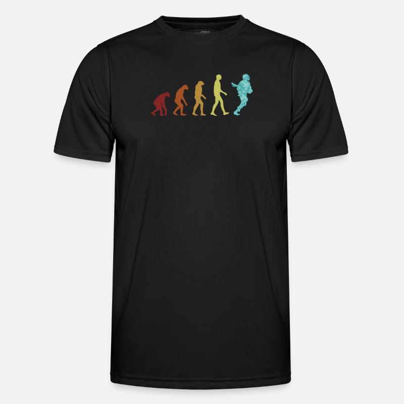 Lacrosse Evolution Polocrosse Intercrosse Trainer - Männer Funktions-T-Shirt - Schwarz