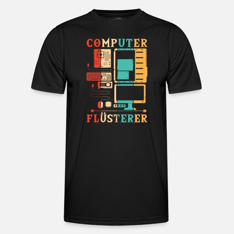 Computer Whisperer Computer Scientist Admin - Men's Functional T-Shirt - black