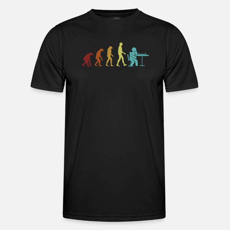 Chess Evolution Grandmaster Queen Player - T-shirt sport Homme - noir