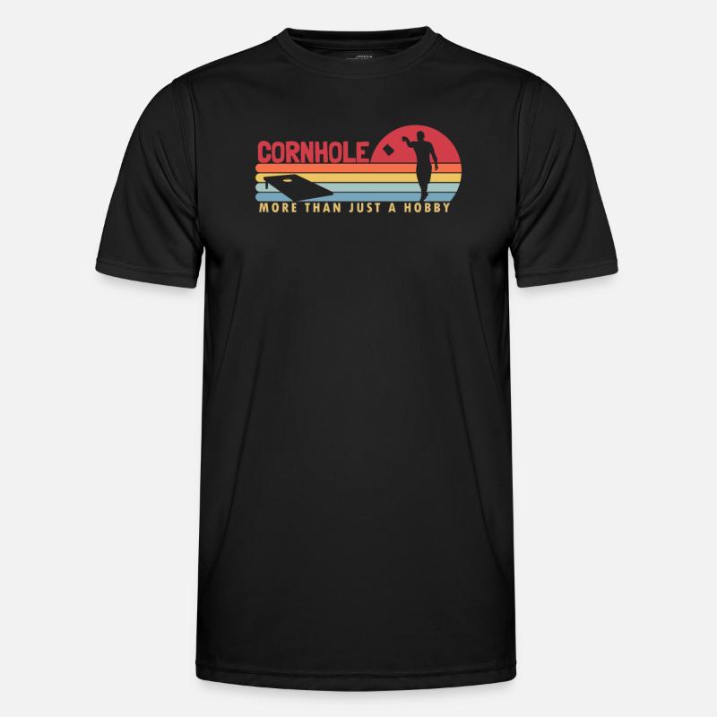 Cornhole mehr als ein Hobby Sitzsack Spielbretter Männer Funktions-T-Shirt