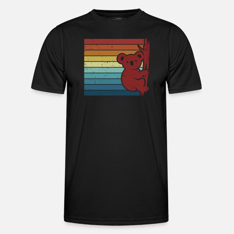 Rétro Koalabear Phascolarctos Cinereus Eucalyptus T-shirt sport Homme