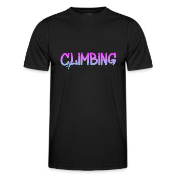 Climbing - Männer Funktions-T-Shirt - Schwarz - Vorne - AI Model Male 178 dark (178cm)