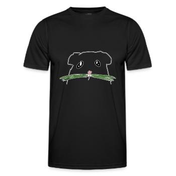 rongeur hamster - T-shirt sport Homme - noir - Devant - AI Model Male 178 dark (178cm)