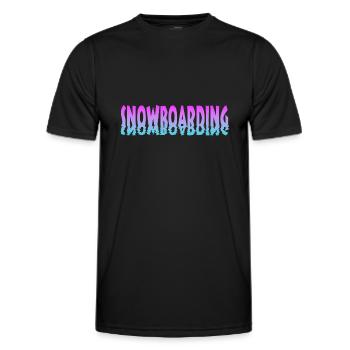 snowboarding - Männer Funktions-T-Shirt - Schwarz - Vorne - AI Model Male 178 dark (178cm)