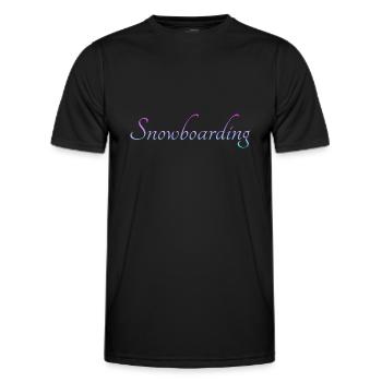 snowboarding - Männer Funktions-T-Shirt - Schwarz - Vorne - AI Model Male 178 dark (178cm)