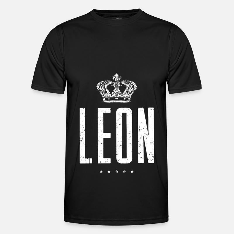 Leon - Männer Funktions-T-Shirt - Schwarz