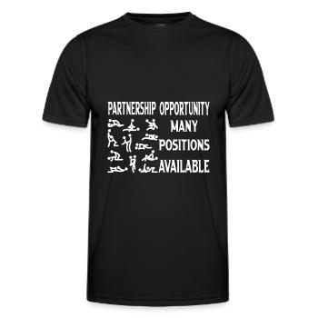 unique naughty design stag night hen party - Men's Functional T-Shirt - black - Front - AI Model Male 178 dark (178cm)