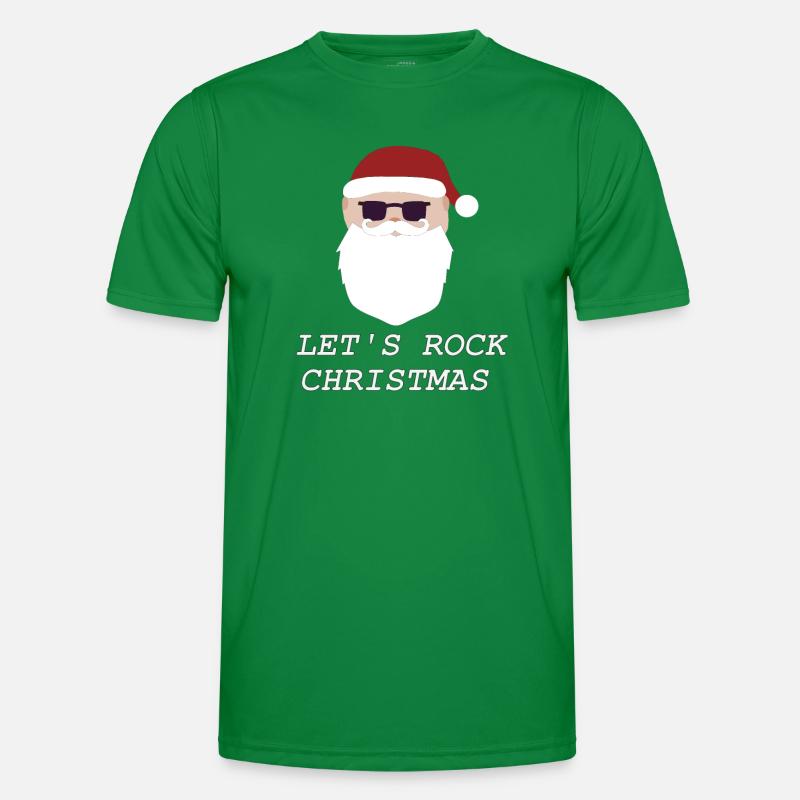 Santa rocks Männer Funktions-T-Shirt