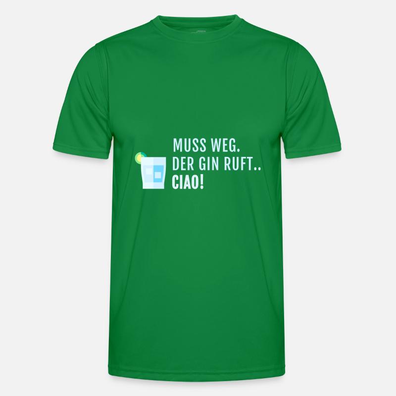 Muss Weg Digga der Gin ruft Männer Funktions-T-Shirt