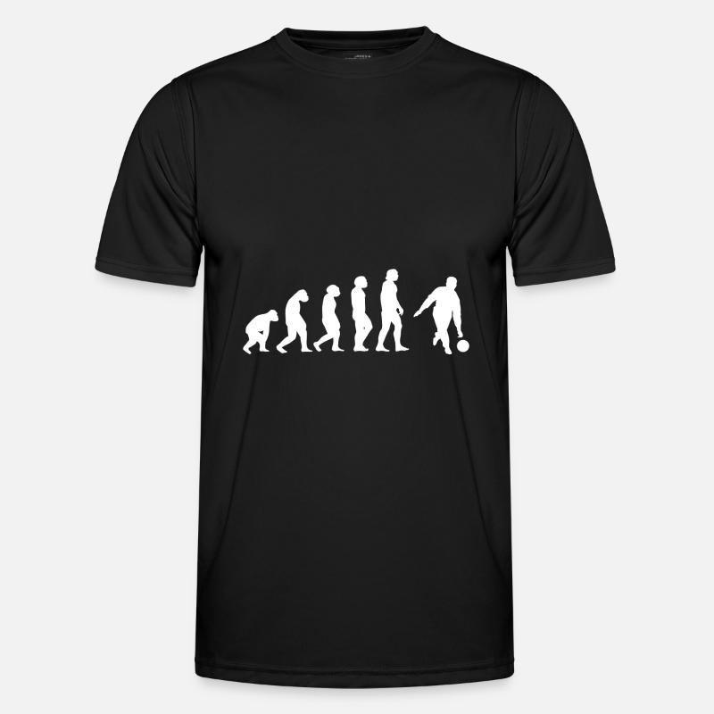 Evolution Kegler - Männer Funktions-T-Shirt - Schwarz