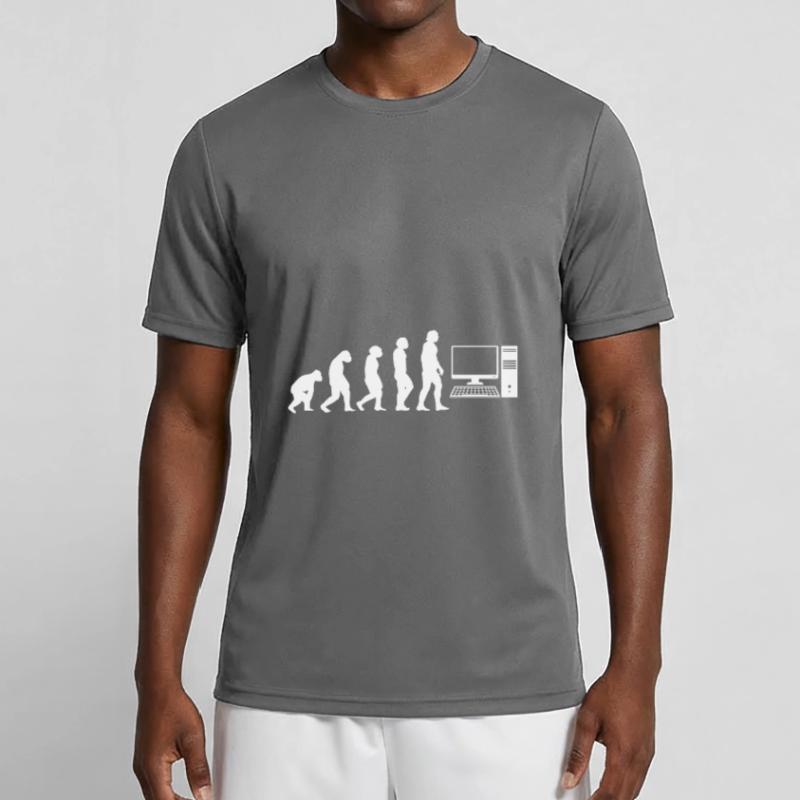 Evolution Programmierer Männer Funktions-T-Shirt