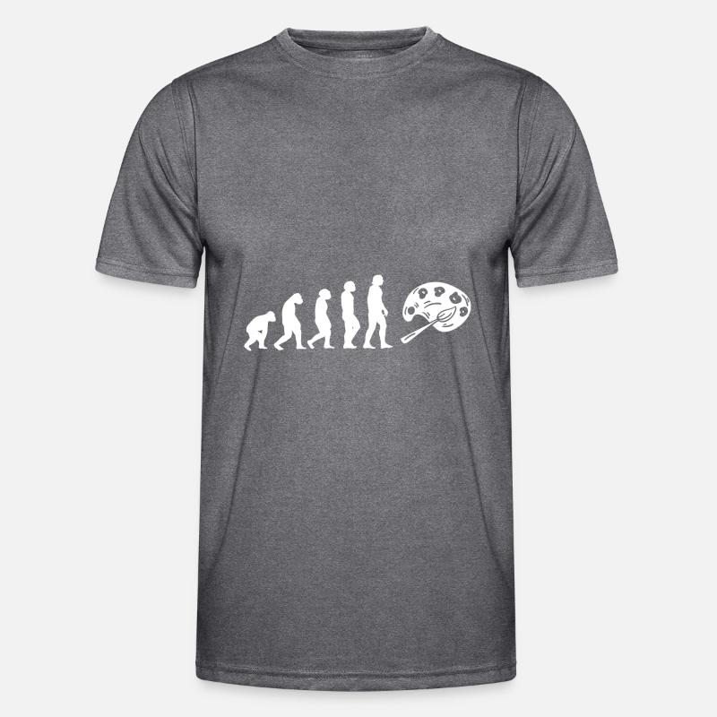 Evolution Kunstlehrer Männer Funktions-T-Shirt