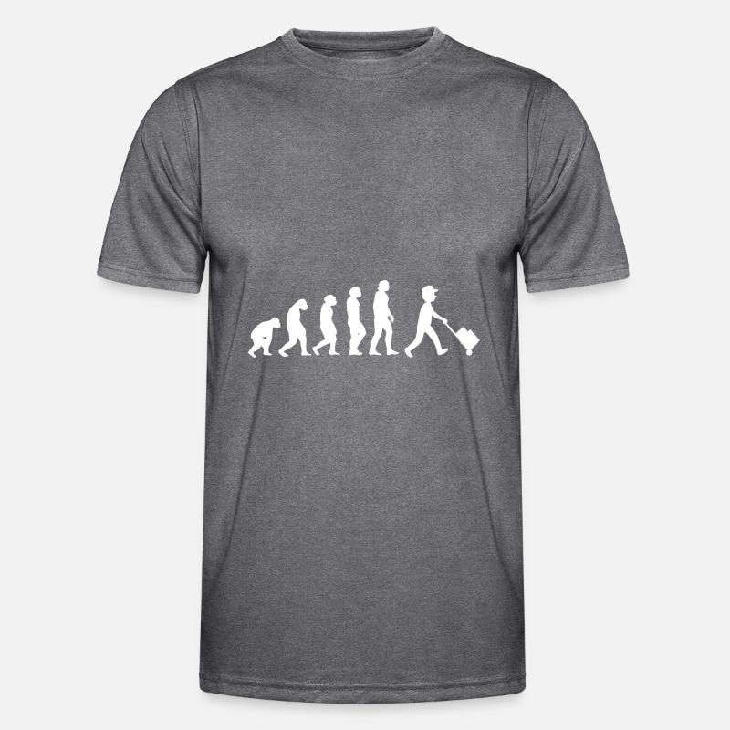 Evolution Paketbote Männer Funktions-T-Shirt