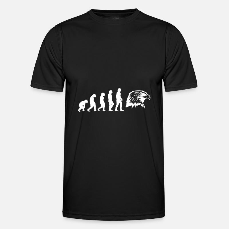 Evolution Falkner - Männer Funktions-T-Shirt - Schwarz