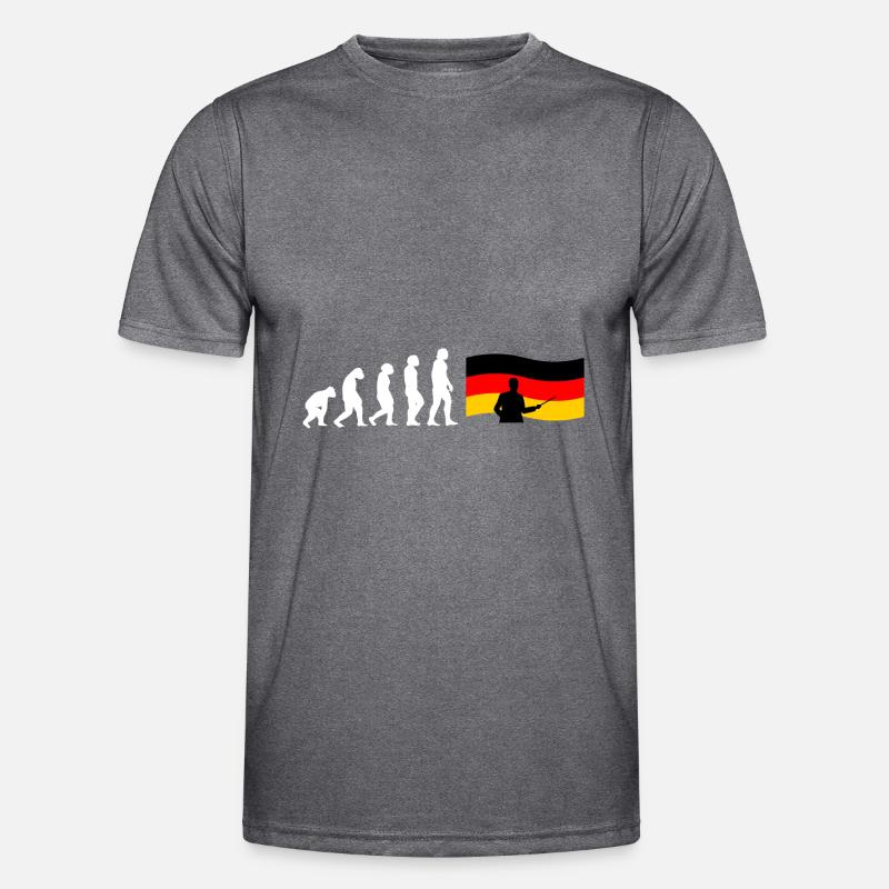 Evolution Deutschlehrer Männer Funktions-T-Shirt