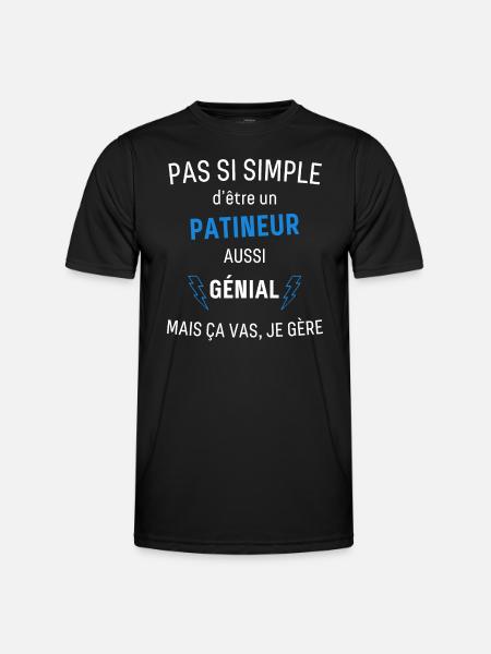 Awesome Skater T-Shirt - Men's Functional T-Shirt - black