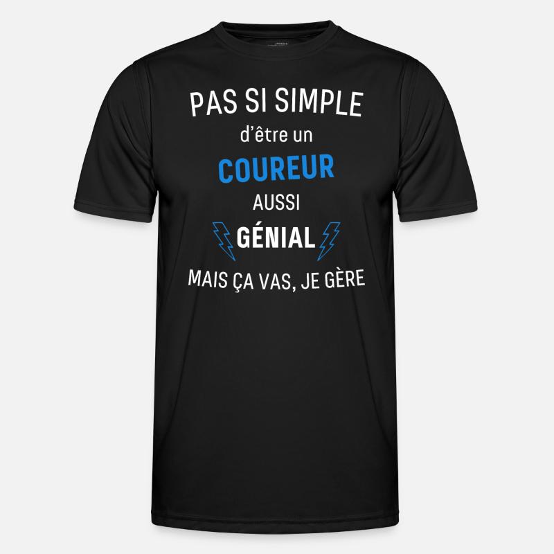 Awesome Runner - Men's Functional T-Shirt - black