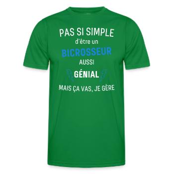 Toller Bicrosser - Männer Funktions-T-Shirt - Kelly Green - Vorne - AI Model Male 178 dark (178cm)