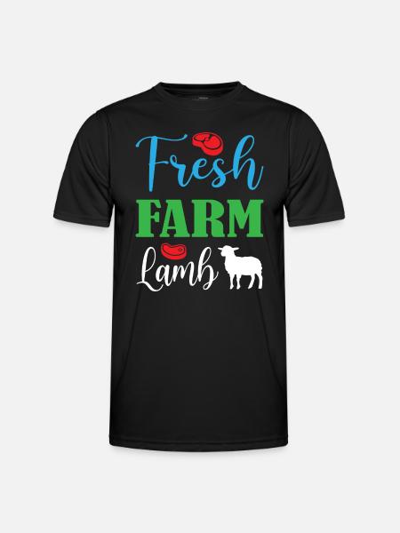 Fresh Farm Lamb - Men's Functional T-Shirt - black