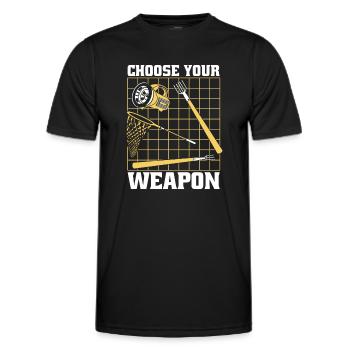 Choisissez votre arme Têtard Rainette Crapaud - T-shirt sport Homme - noir - Devant - AI Model Male 178 dark (178cm)