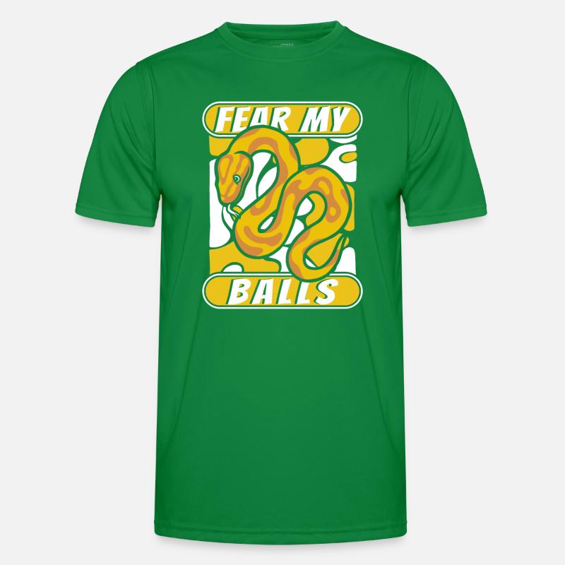 Fear My Balls Python Snake Banana Ball Python T-shirt sport Homme
