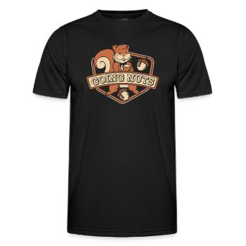 Going Nuts Squirrel Fox Squirrel Grey Squirrel - Men's Functional T-Shirt - black - Front - AI Model Male 178 dark (178cm)