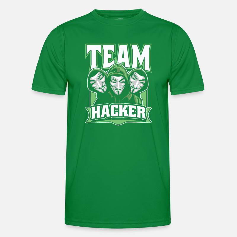 Team Hacker Social Engineering Phishing Sniffer Men's Functional T-Shirt