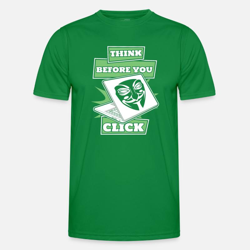 Think Before You Click Social Engineering Men's Functional T-Shirt