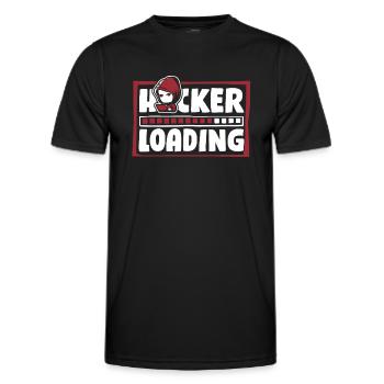 Chargement par pirate Phishing Sniffer Social - T-shirt sport Homme - noir - Devant - AI Model Male 178 dark (178cm)