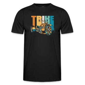 Retro Trike Threewheeler Trikebike Tricycle - Men's Functional T-Shirt - black - Front - AI Model Male 178 dark (178cm)