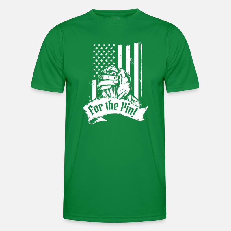 For The Pin Techniques Exercise Hand Wrestling Männer Funktions-T-Shirt