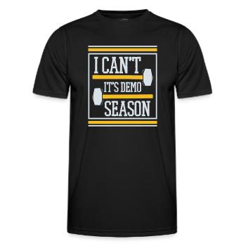 Es ist Demo-Saison Home Improvement Experts House - Männer Funktions-T-Shirt - Schwarz - Vorne - AI Model Male 178 dark (178cm)