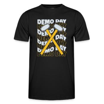 Demo Day Home Wrecker Abriss Bauunternehmer Haus - Männer Funktions-T-Shirt - Schwarz - Vorne - AI Model Male 178 dark (178cm)