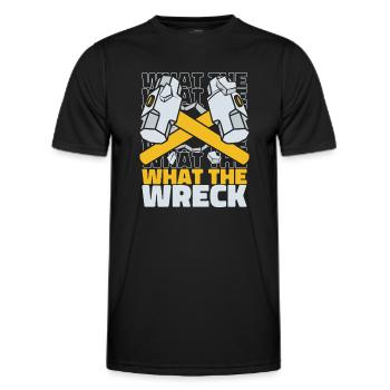 Was The Wreck Home Improvement Experts House - Männer Funktions-T-Shirt - Schwarz - Vorne - AI Model Male 178 dark (178cm)