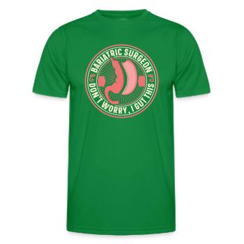 Ne vous inquiétez pas, j’ai coupé ce gastro-entérologue gastrique - T-shirt sport Homme - vert - Devant - AI Model Male 178 dark (178cm)