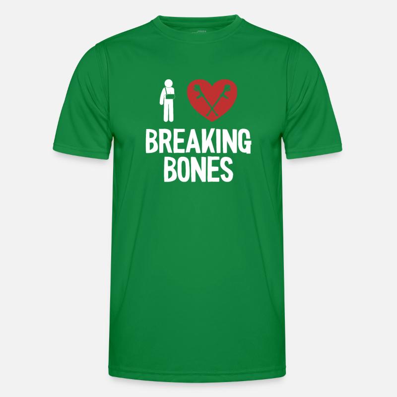 J’aime Breaking Bones Broken Arm Jambe Surgeon Bone T-shirt sport Homme