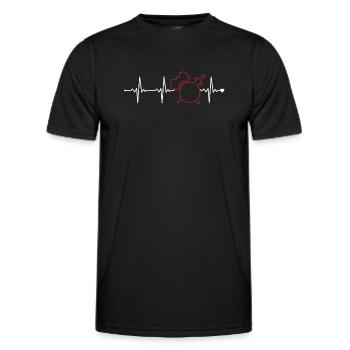 LARP Heartbeat LARPing Weapons Armor Character - Men's Functional T-Shirt - black - Front - AI Model Male 178 dark (178cm)