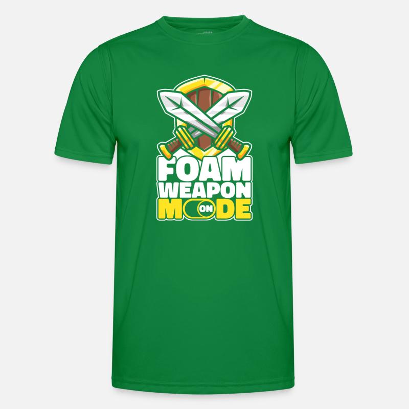 Foam Weapon Mode On LARPing Armor Weapons Men's Functional T-Shirt