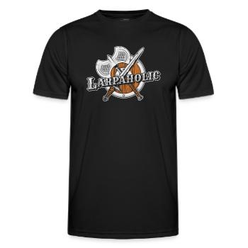 Larpaholic LARPing Armor Weapons Character LARP - Men's Functional T-Shirt - black - Front - AI Model Male 178 dark (178cm)