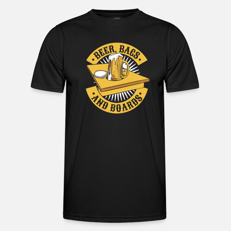 Biersäcke und -bretter Sitzsack Spielbretter Cornhole Männer Funktions-T-Shirt