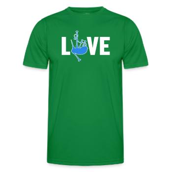 Cornemuse Love Great Highland Bagpipe Leçons - T-shirt sport Homme - vert - Devant - AI Model Male 178 dark (178cm)