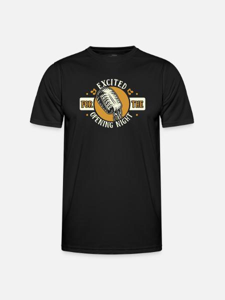 Gespannt auf die Premiere Opera House Lover - Männer Funktions-T-Shirt - Schwarz