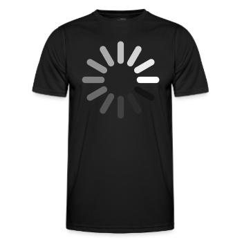 Icône de chargement (négatif) - T-shirt sport Homme - noir - Devant - AI Model Male 178 dark (178cm)