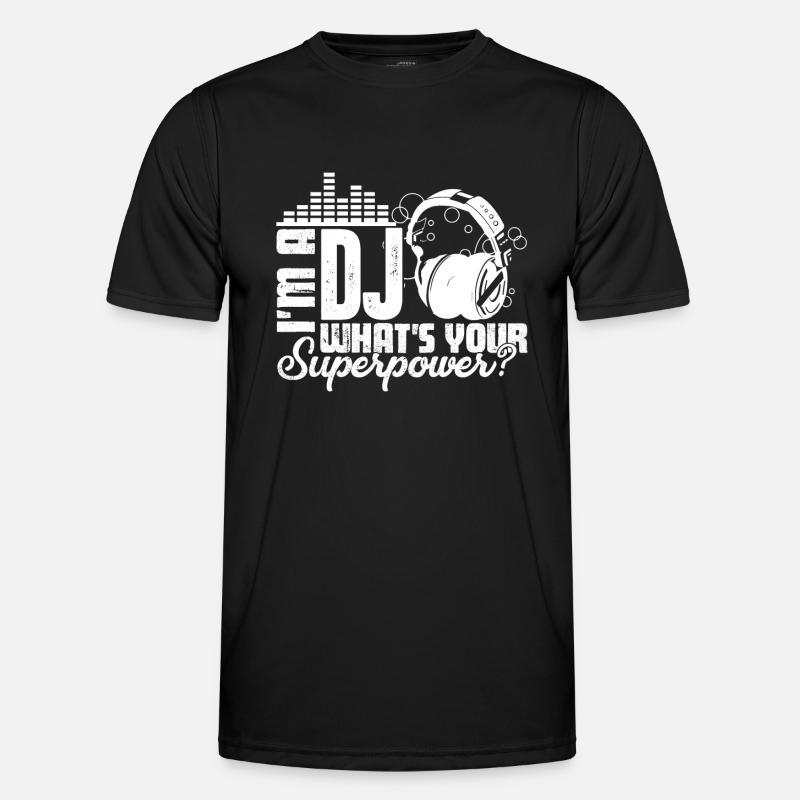 DJ Ich bin ein DJ - Männer Funktions-T-Shirt - Schwarz