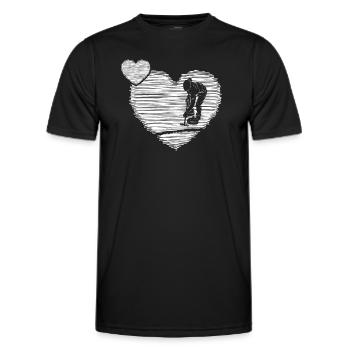 Curling Curling Curling Stone Curling Sport de curling - T-shirt sport Homme - noir - Devant - AI Model Male 178 dark (178cm)