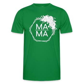Mama Rosen Design - Männer Funktions-T-Shirt - Kelly Green - Vorne - AI Model Male 178 dark (178cm)